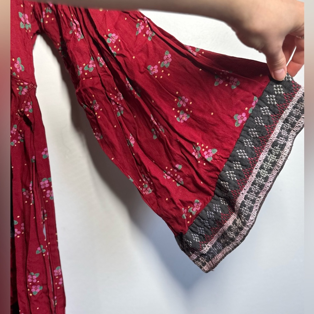 Handmade vintage Red Robe - Picture 4 of 6